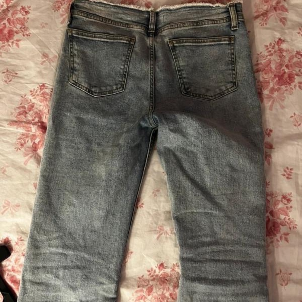 Black ItemSkinny low rise flared jeans